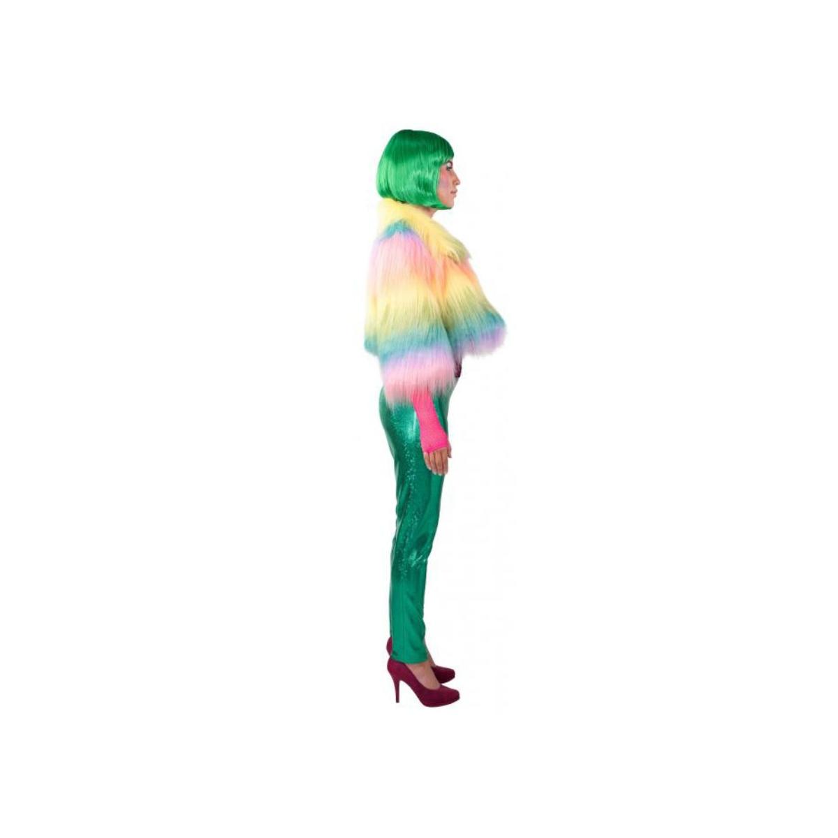 Leggins verde lucido elasticizzati vita alta
