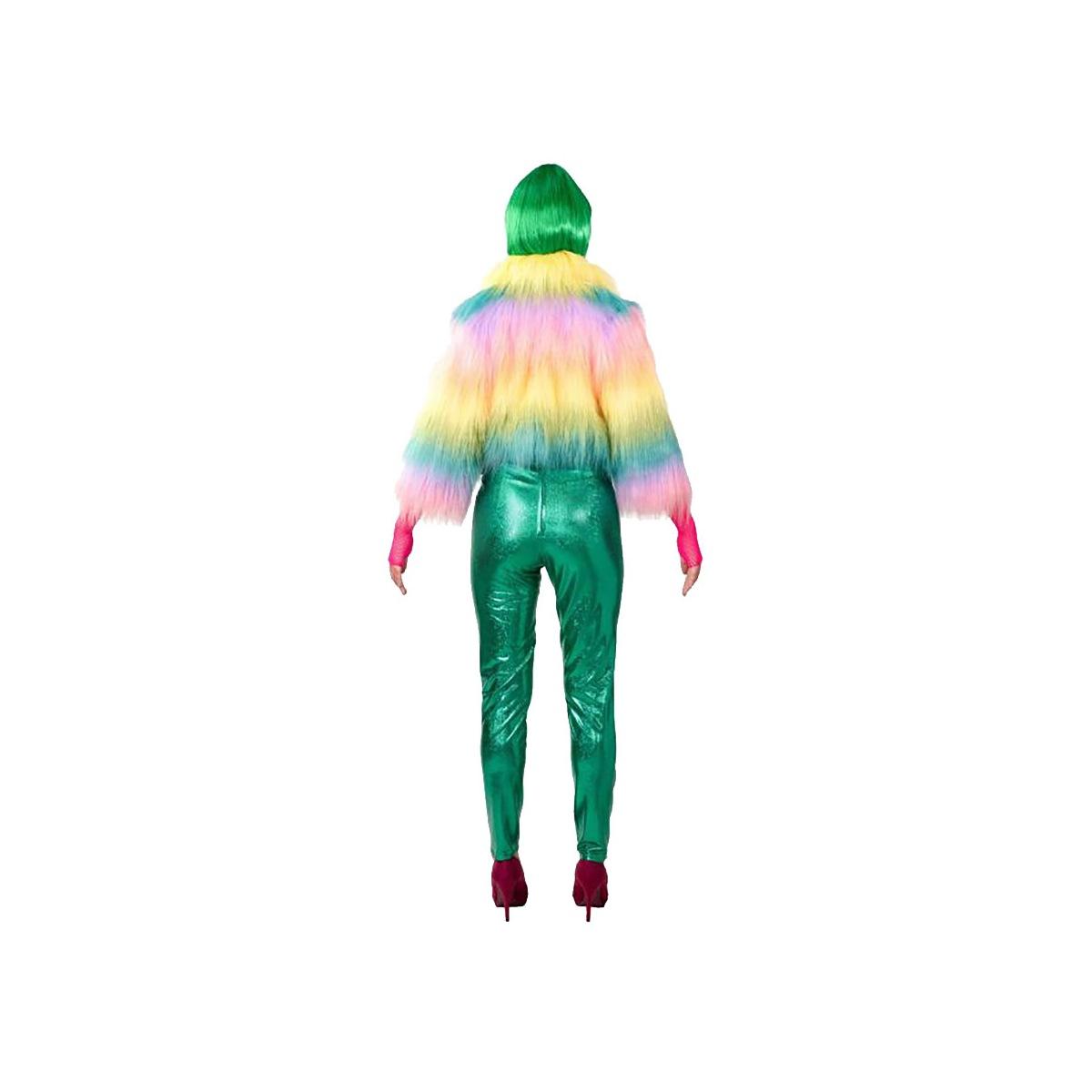 Leggins verde lucido elasticizzati vita alta