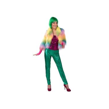 Leggins verde lucido elasticizzati vita alta