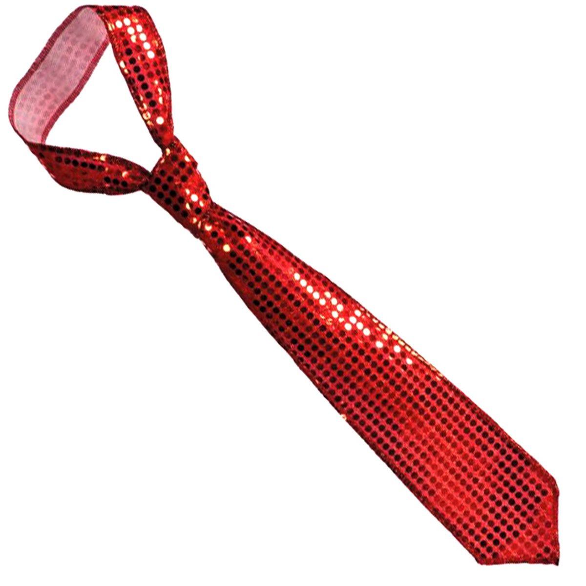 Cravatta paillettes rossa