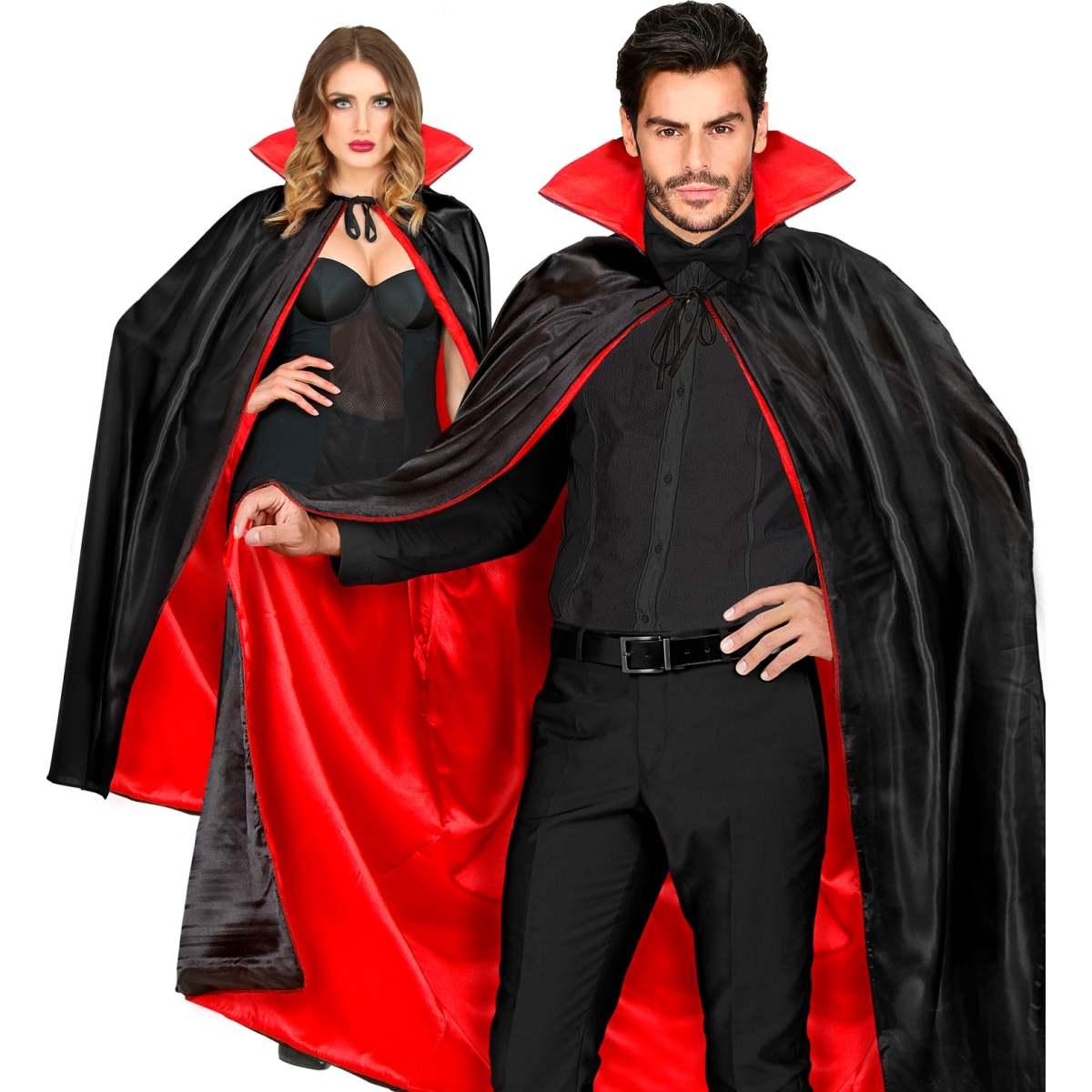 Mantello double face nero rosso