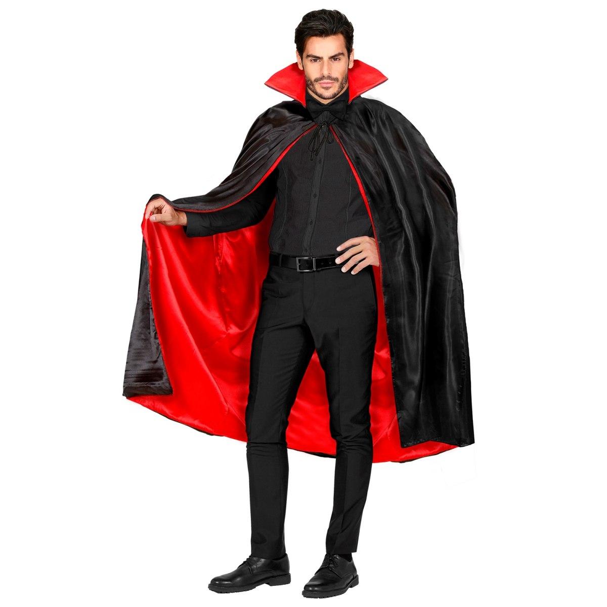 Mantello double face nero rosso