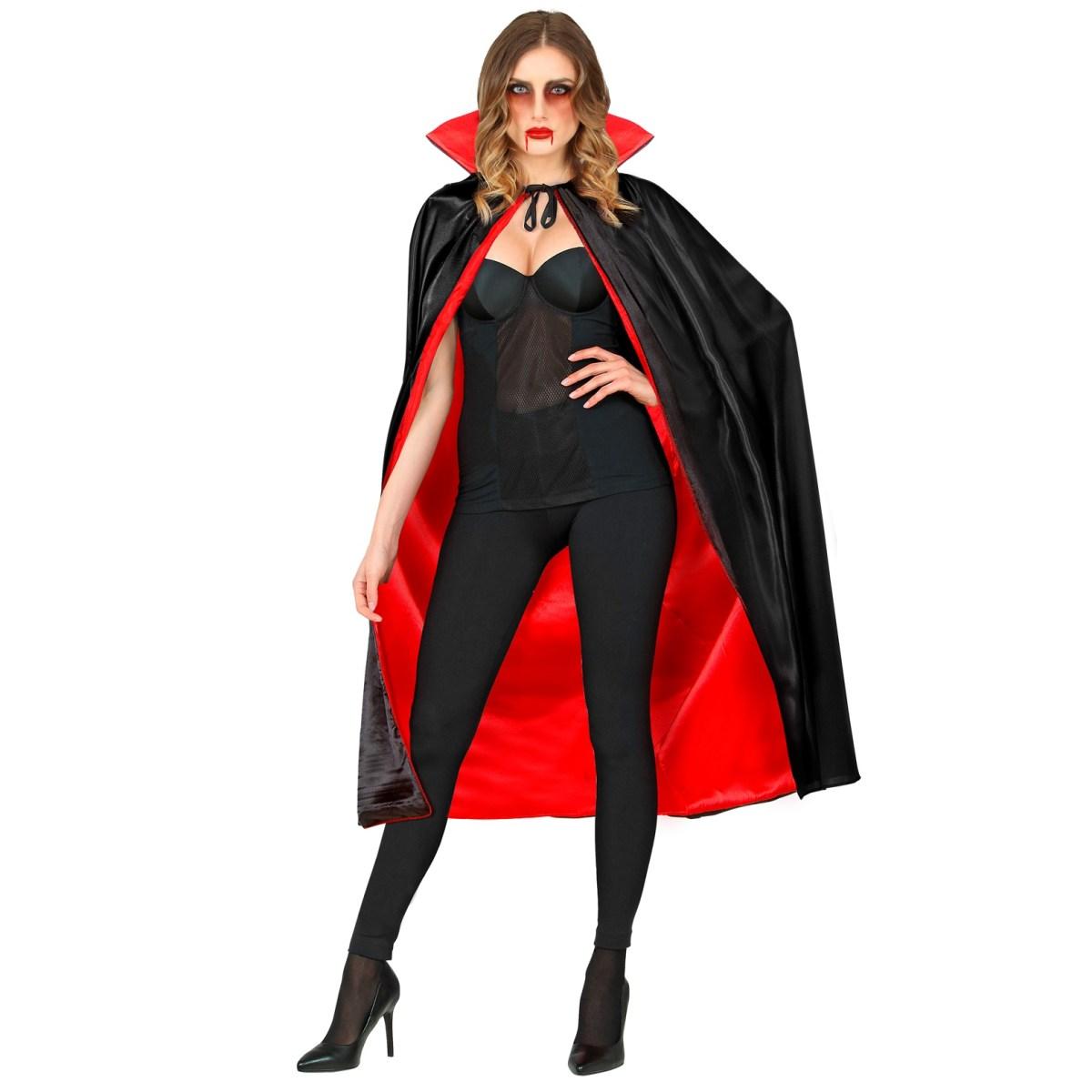 Mantello double face nero rosso