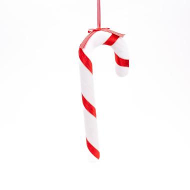 Decorazione natalizia bastoncino candy rosso 34 cm