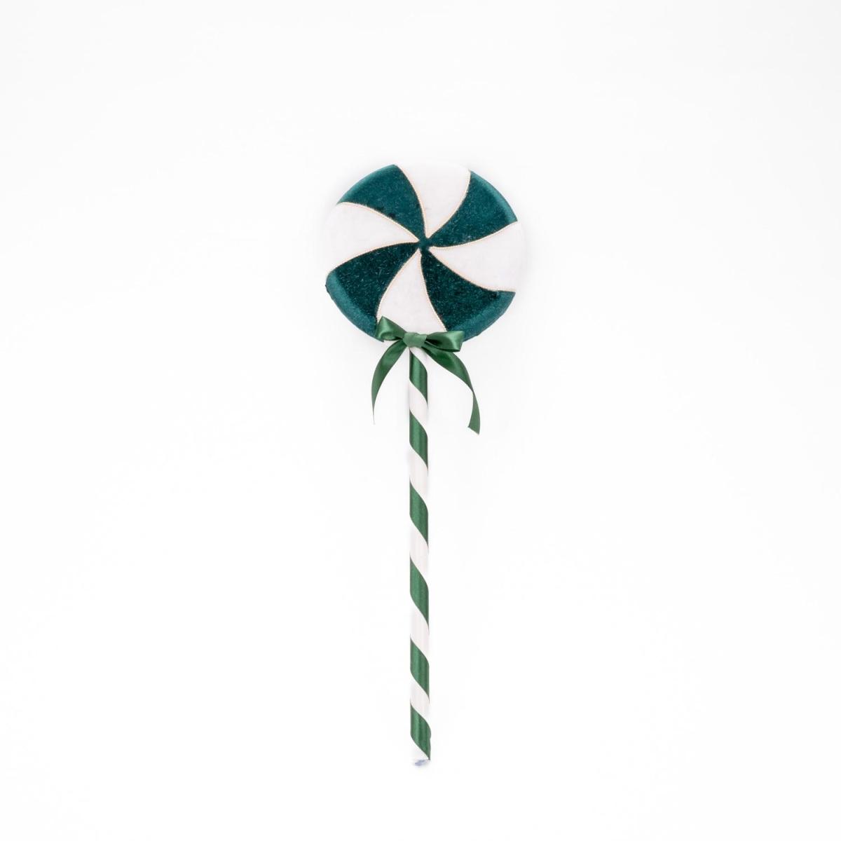Decorazione natalizia lecca verde 14 cm