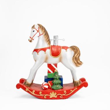 Base albero natale cavallo dondolo modello a 39 x 35 x 42 cm