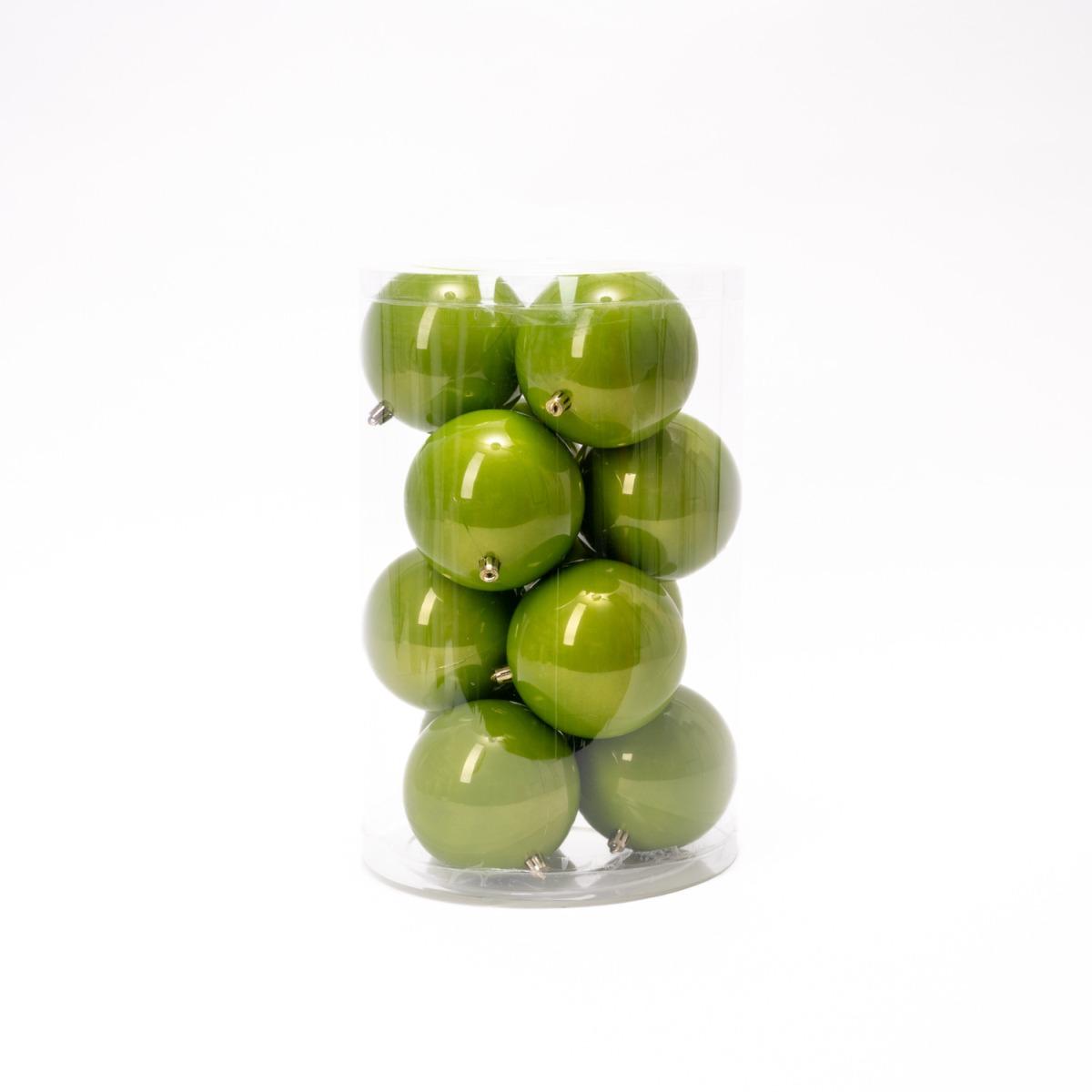 Pallina natalizia verde pistacchio Set 16 pz