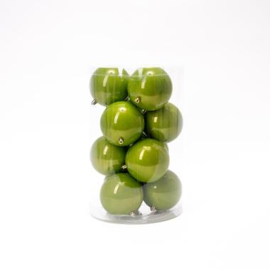 Pallina natalizia verde pistacchio Set 16 pz