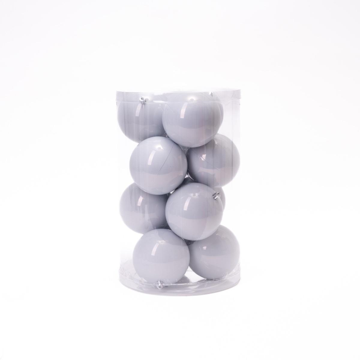 Pallina natalizia bianco Set 2 pz