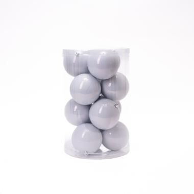 Pallina natalizia bianco Set 2 pz