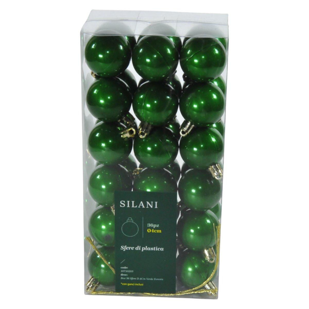 Pallina natalizia verde foresta Set 36 pz