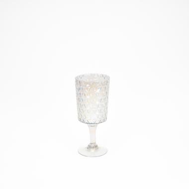 Vaso vetro calice trasparente rainbow 30 cm