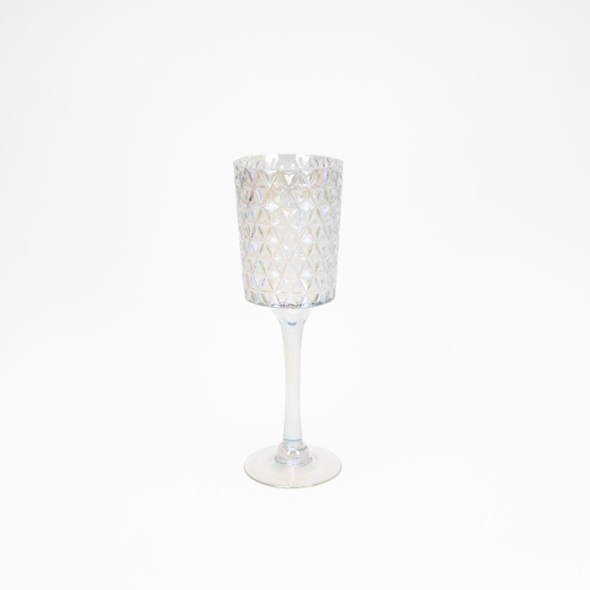 Vaso vetro calice trasparente rainbow 40 cm