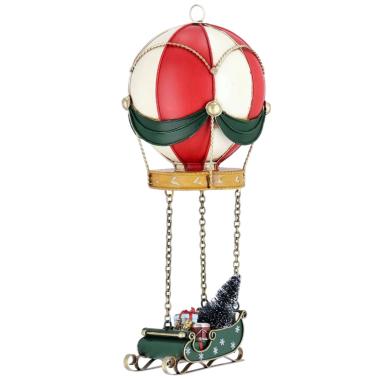 Mongolfiera metallo slitta 37 x 12 cm