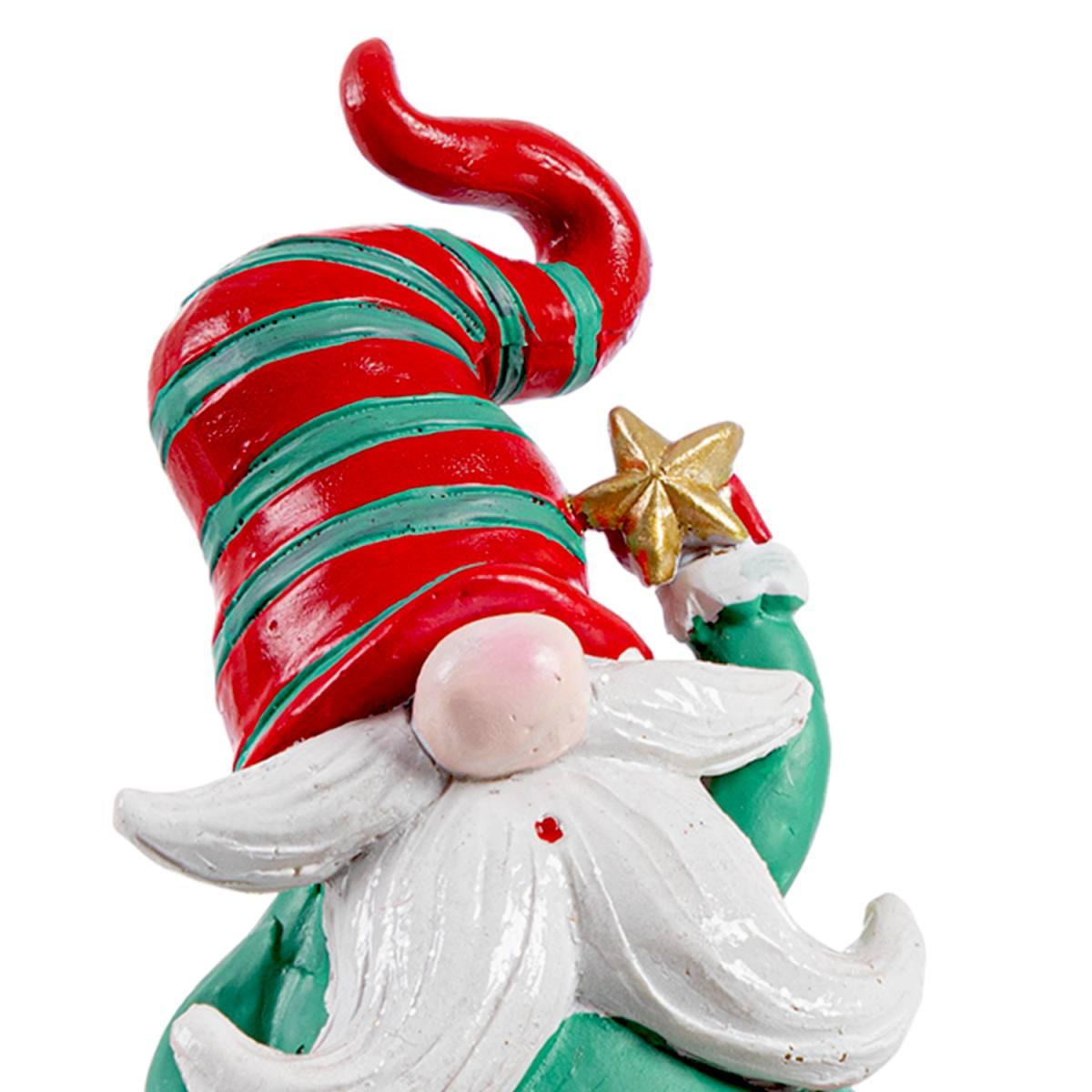 Babbo natale resina campanella gambe bizzotto 7 x 20 cm