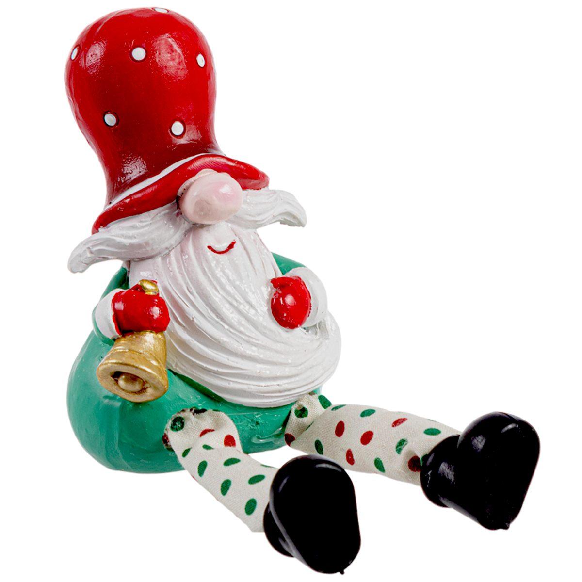 Babbo natale resina stella gambe bizzotto 7 x 20 cm