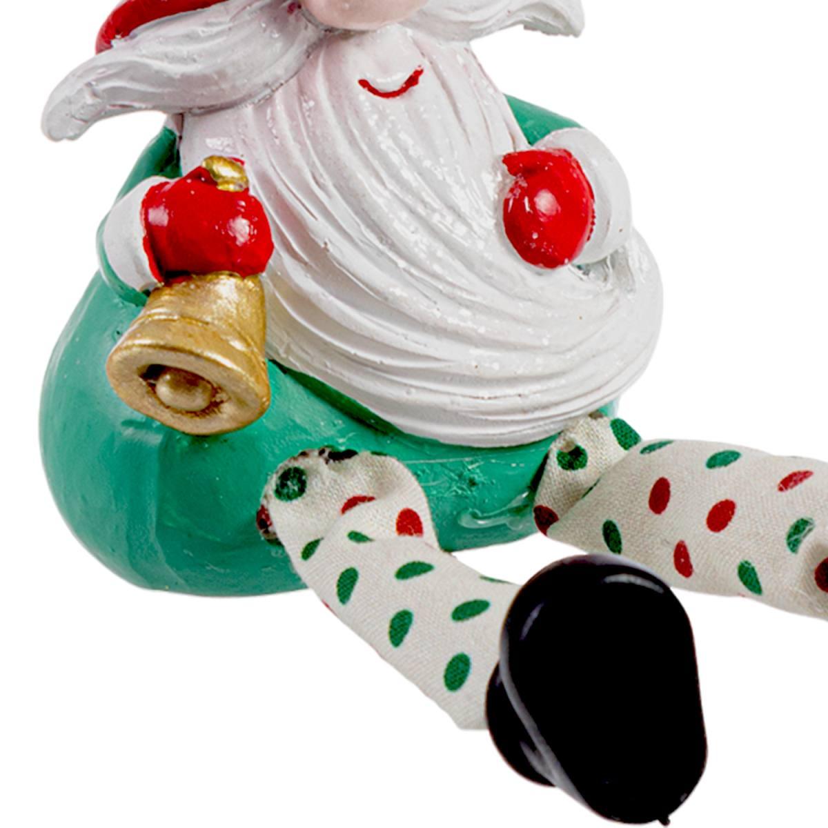 Babbo natale resina stella gambe bizzotto 7 x 20 cm