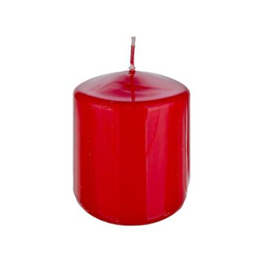 Candela cilindrica rossa 6 x 8 cm