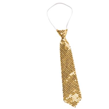 Cravatta paillettes oro