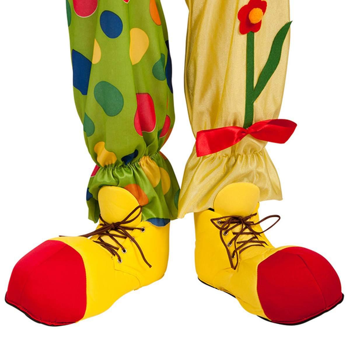 Copri scarpe clown tessuto suola in eva