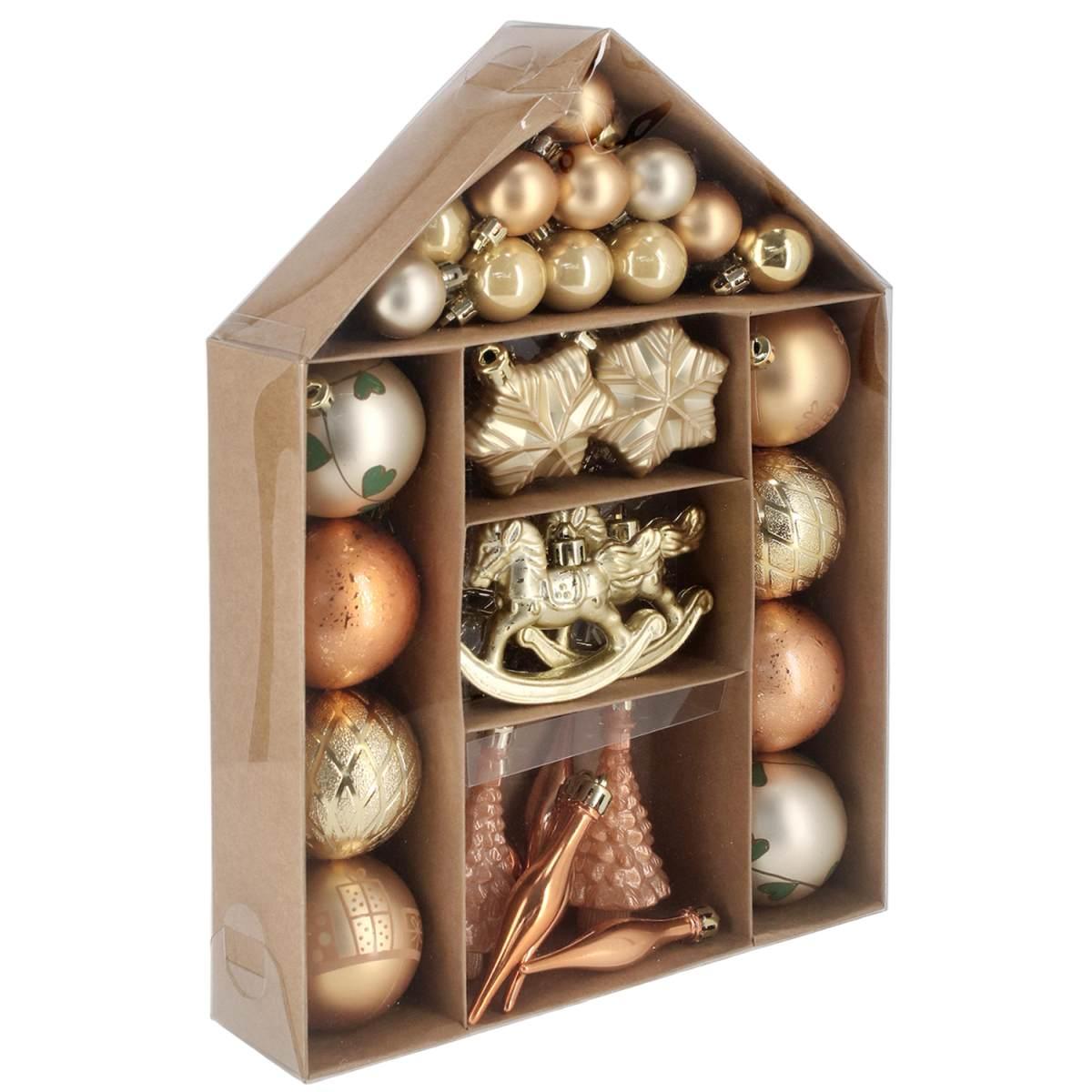 Palline natalizie joex oro bronzo assortite
