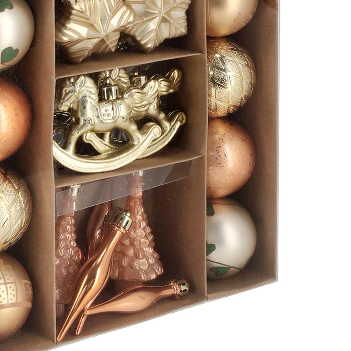 Palline natalizie joex oro bronzo assortite