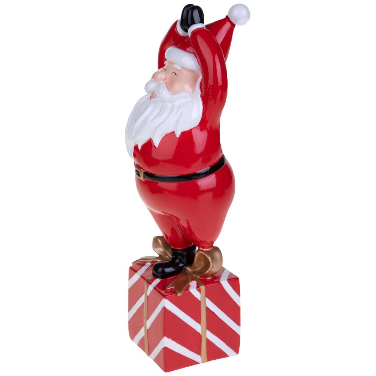 Babbo natale resina yoga mani giunte 33 cm