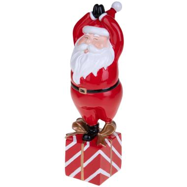 Babbo natale resina yoga mani giunte 33 cm