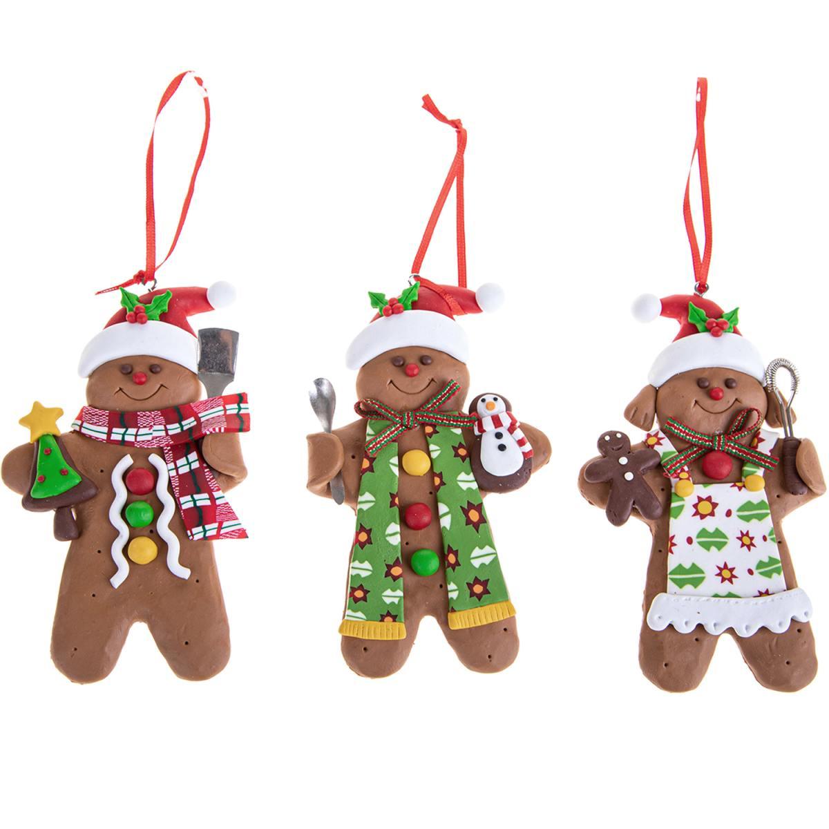 Pallina natalizia biscotto gingerbread 12 cm