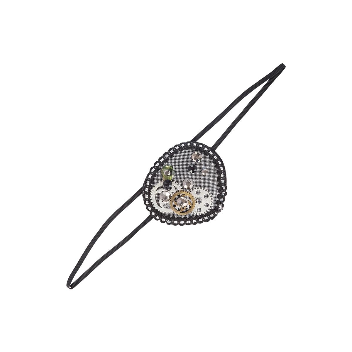 Benda pirata steampunk argento ingranaggi