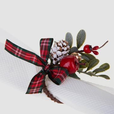 Fiore natale funghetti pick 8 cm