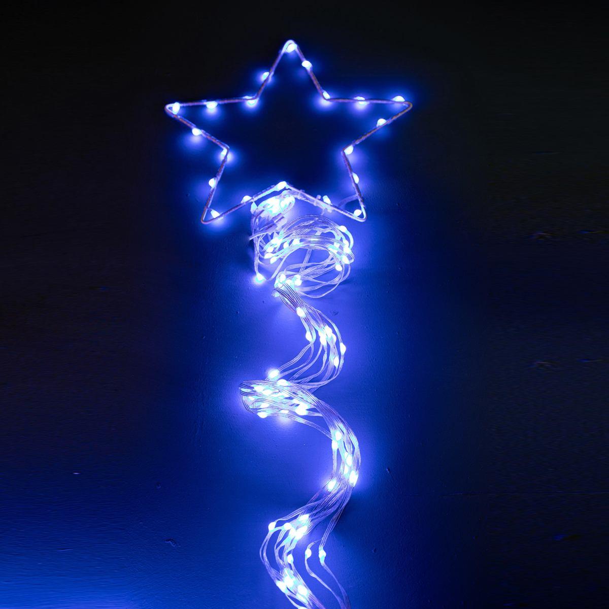 Luci di natale esterno led digital rgb 32 giochi stella 240 cm