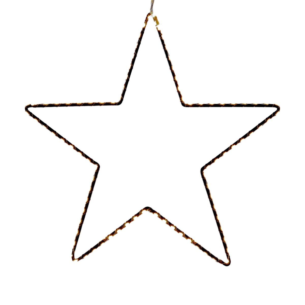 Luci di natale esterno 148 led stella bianco caldo Ø 38 cm