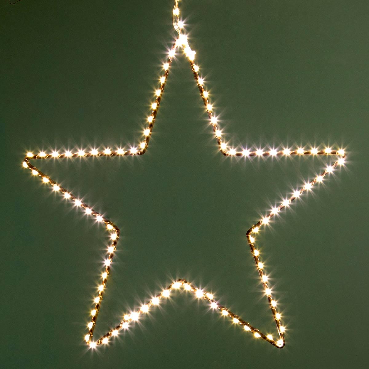 Luci di natale esterno 148 led stella bianco caldo Ø 38 cm
