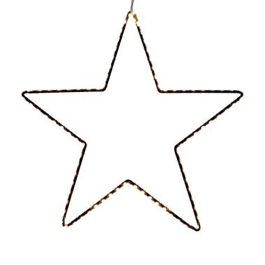 Luci di natale esterno 148 led stella bianco caldo Ø 38 cm