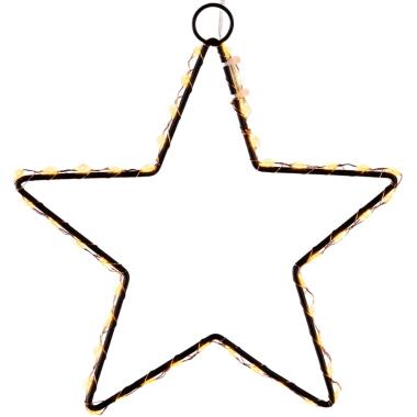 Luci di natale esterno 46 led stella bianco caldo Ø 20 cm