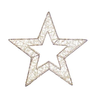 Luci di natale esterno 600 led stella bianco caldo 40 cm