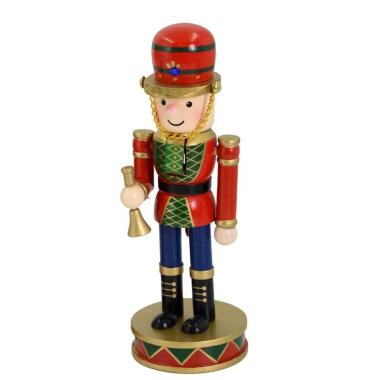 Soldatino schiaccianoci legno campanella 20 cm