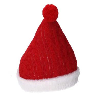 Fermaporta natalizio in tessuto cappello babbo 24 cm