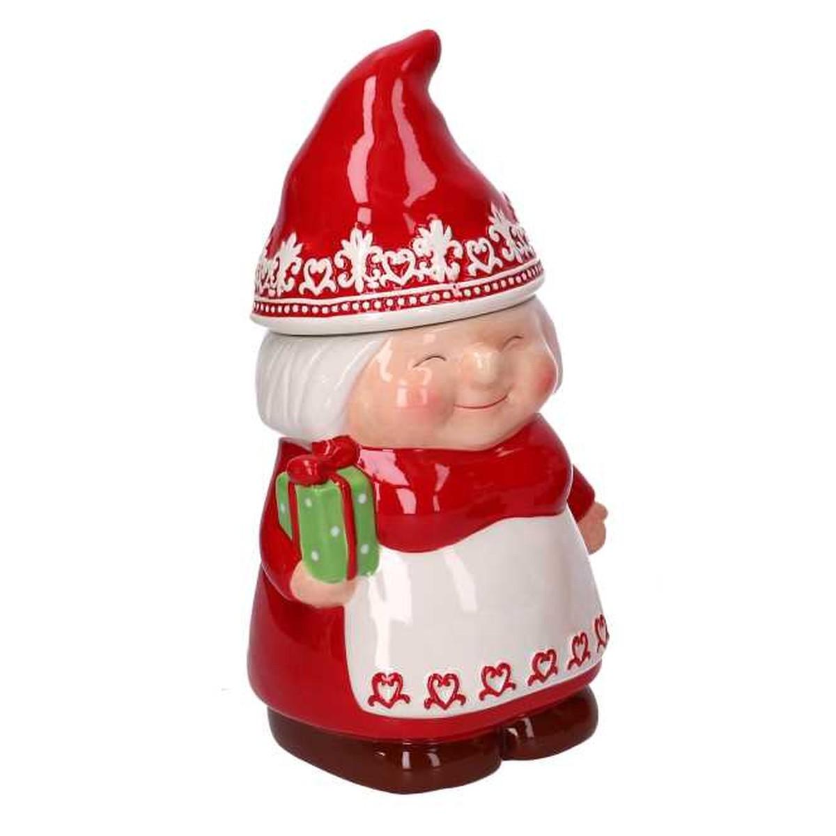 Barattolo natale ceramica gnoma Ø 16 cm