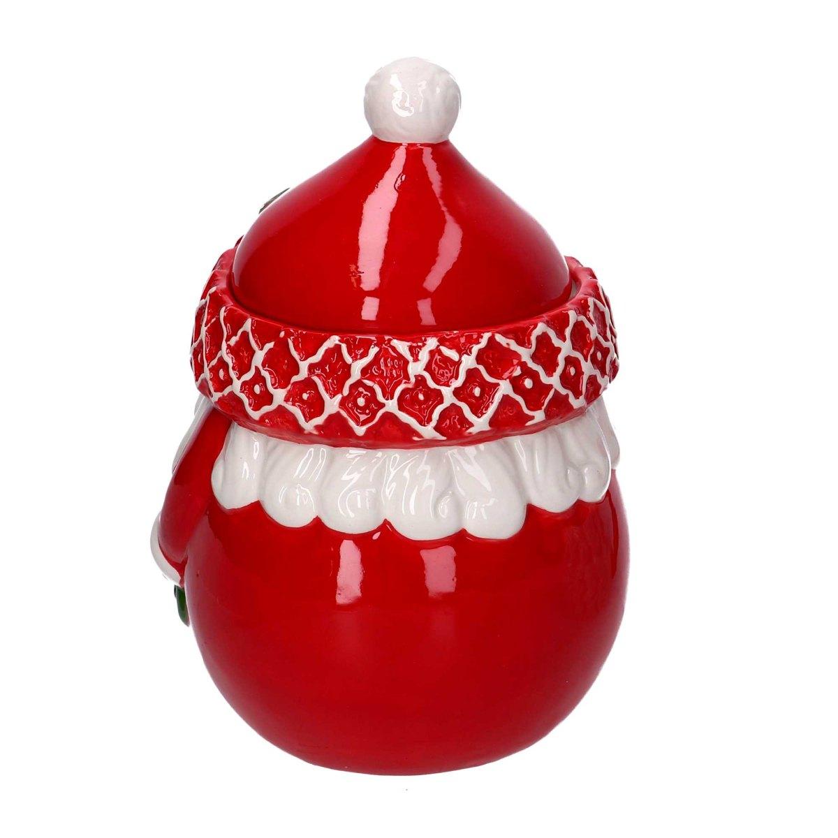 Barattolo natale ceramica babbo natale 24 cm