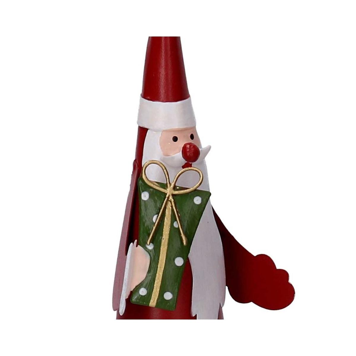 Babbo natale metallo 26,5 cm