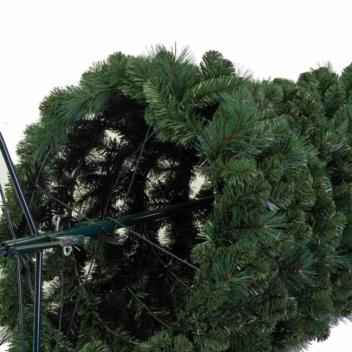 Albero di Natale 210 cm verde pop up pieghevole 1013 rami