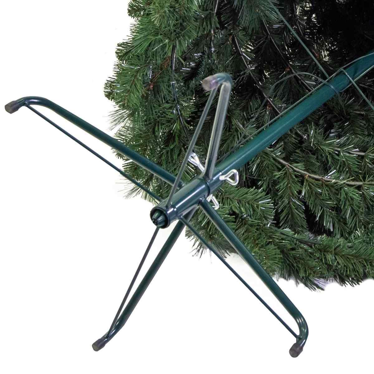 Albero di Natale 210 cm verde pop up pieghevole 1013 rami