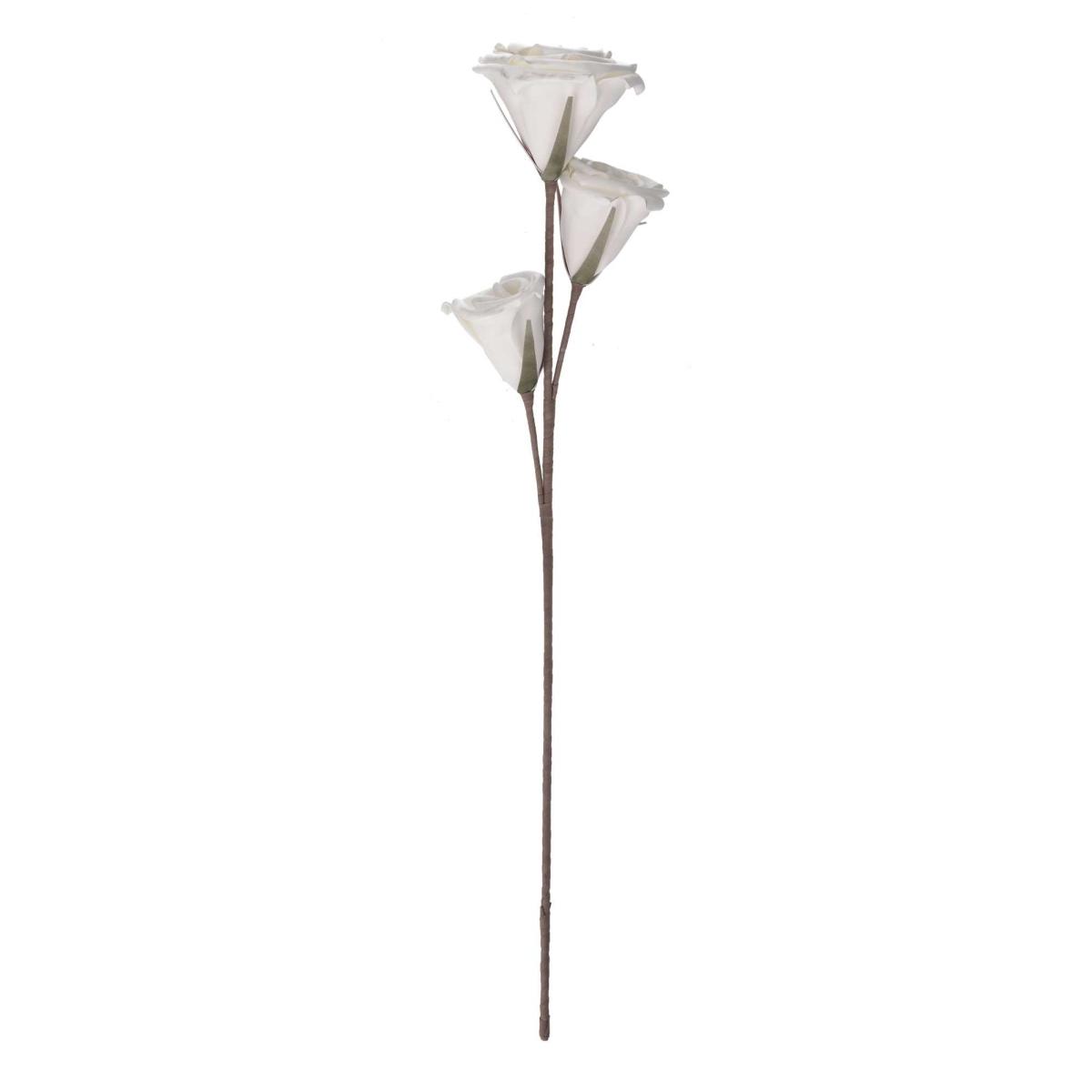 Fiore rosa bianca in eva 98 cm