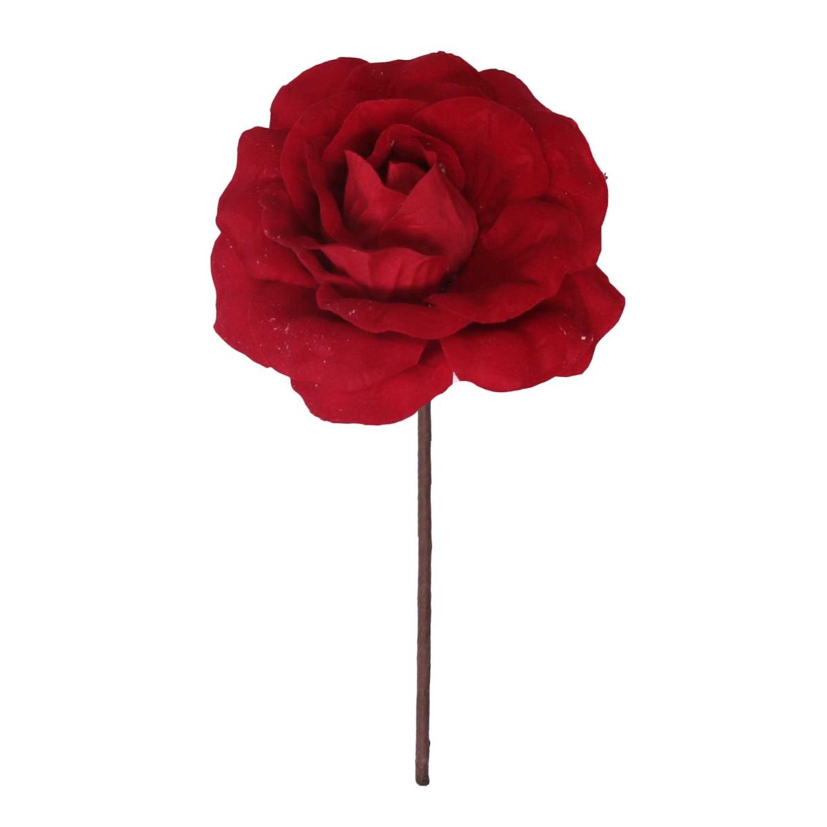 Fiore rosa rossa pvc 14 x 24 cm