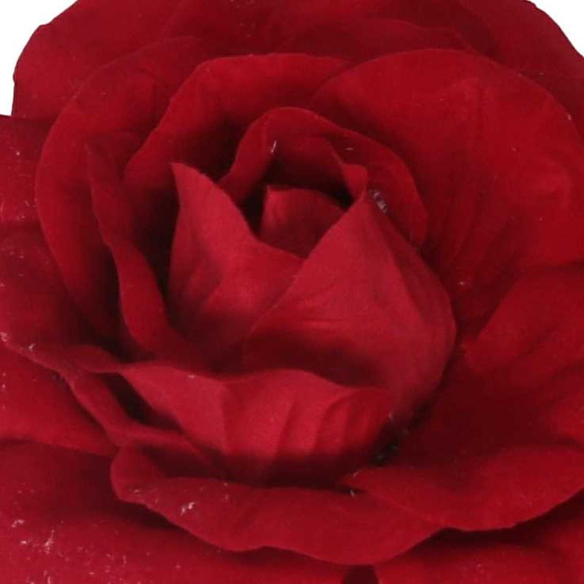 Fiore rosa rossa pvc 14 x 24 cm