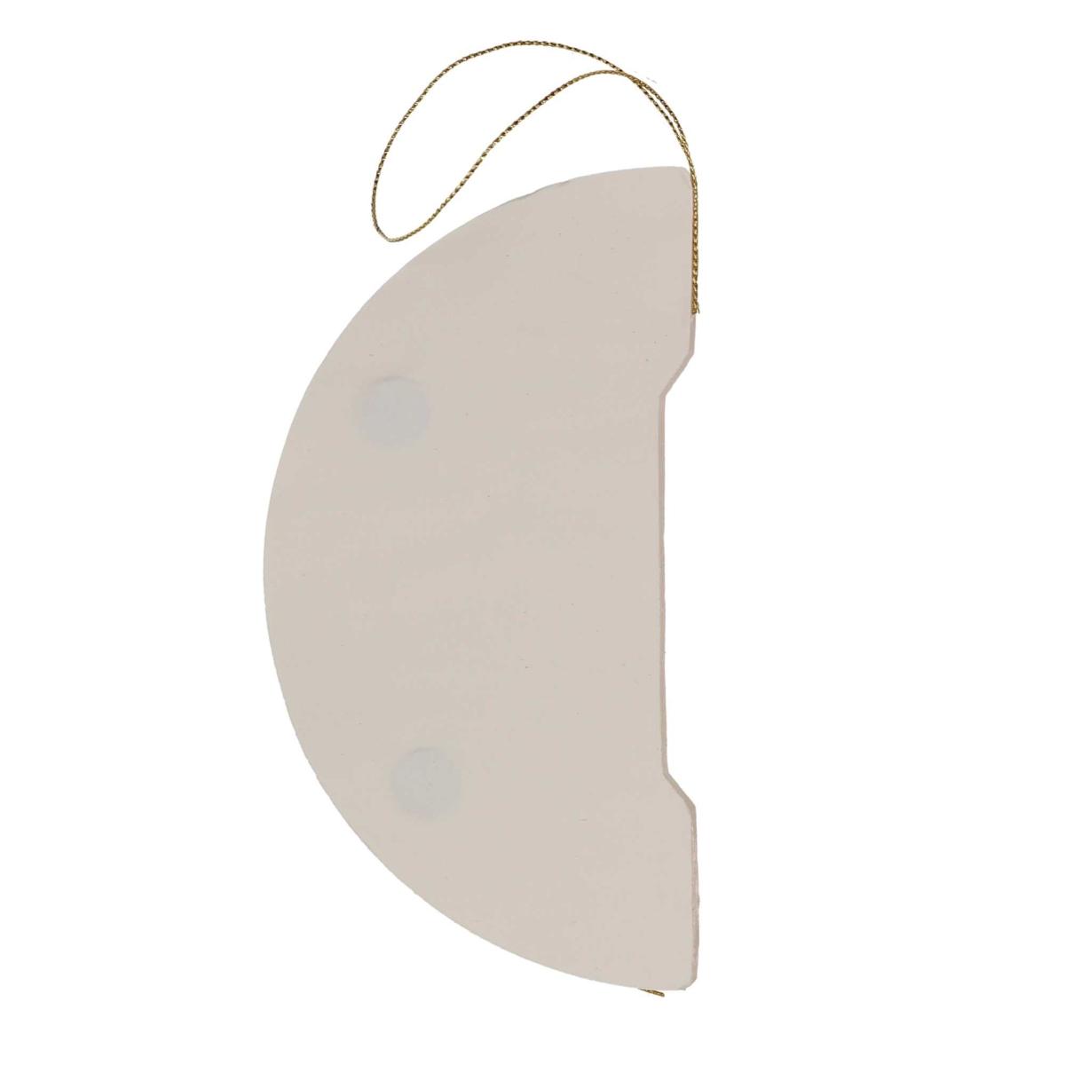 Pallina natalizia carta bianco avorio nido ape Ø 10 cm