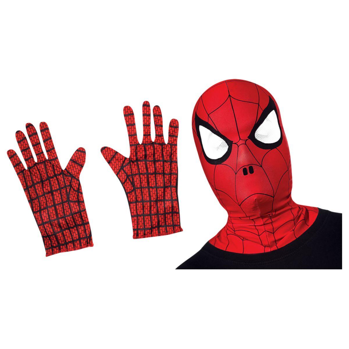 Copricapo spiderman classic guanti adulti Set 3 pz