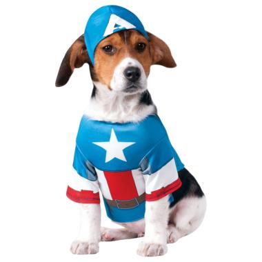 Costume capitan america classic per cani